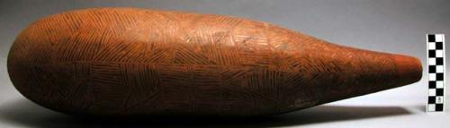 Water gourd with incised decoration