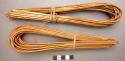 Bundles of bamboo fire thongs