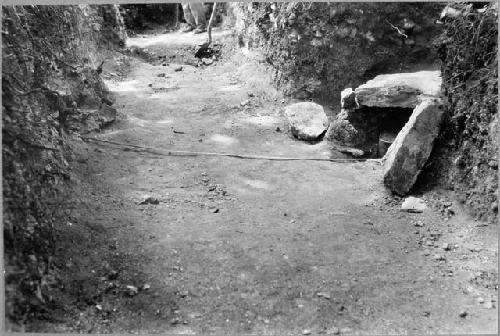 Trench through house mound 2