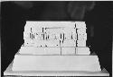 A-XVIII: model of structure, North side