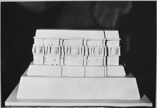 A-XVIII: model of structure, North side