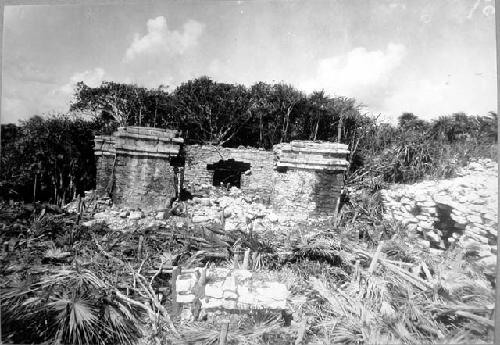 Temple 35 and altar looking west.