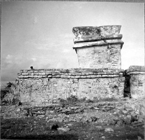 Temple of Diving God (Structure 5).  South facade.