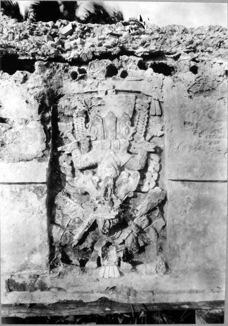 Temple 25 - Stucco figure over inner door