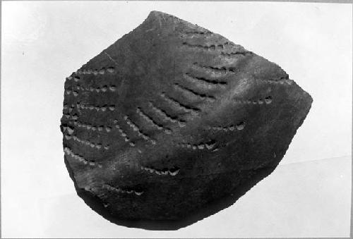 Rouletted sherd from shoulder jar