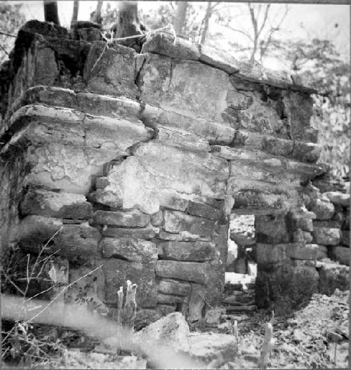 Front of west side of temple 3, punta molas village site