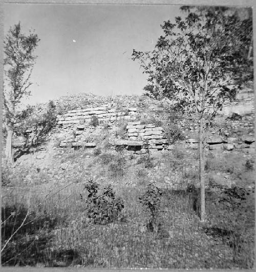 Str. 14, substructural ter. walls, from S.W.