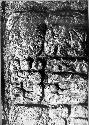 Stela 2. Front, top, left.