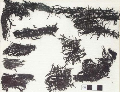 Textile fragment, plain weave.