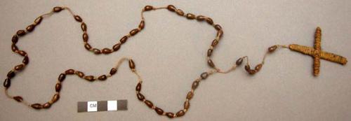 Rosaries, appear to be made of varnished nuts