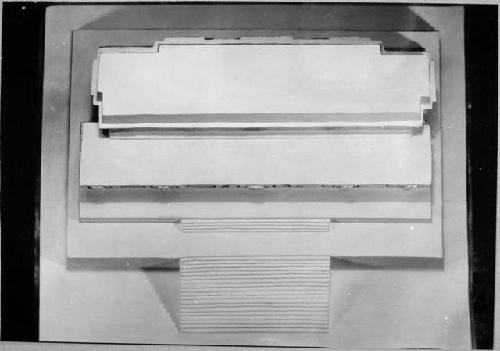 A-XVIII: model of structure, view from above