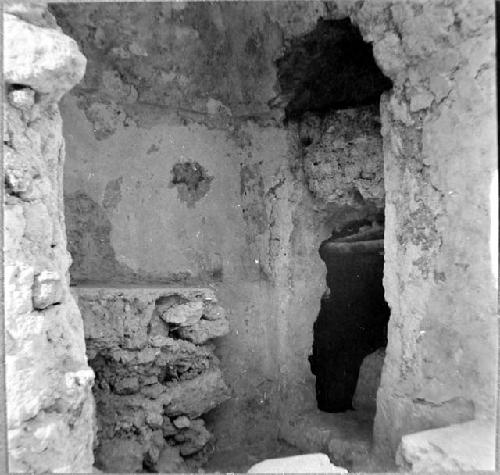 A-V: doorway in North end of East wall of Room 19