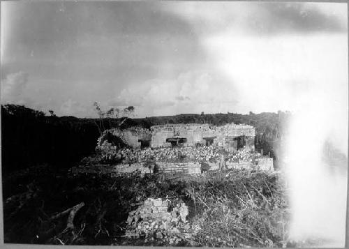 Temple 23 and 25 from roof of Temple 21