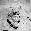 Head of fine sandstone compound. Found in the ruins at West edge of Atasta