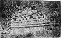 South face, structure near summit Great Pyramid west side, of south doorway.