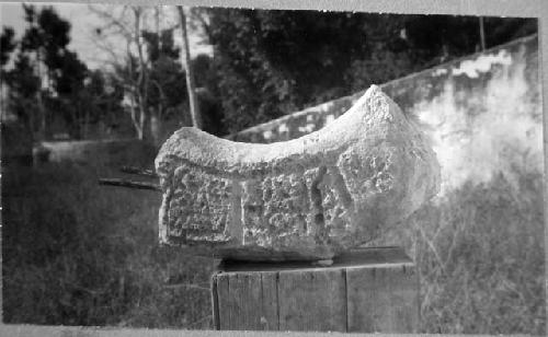 Ball court ring. Fragment of West ring.