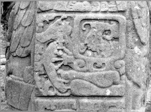 Stela D, west side