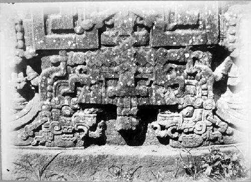 Stela K, west face, sandal detail