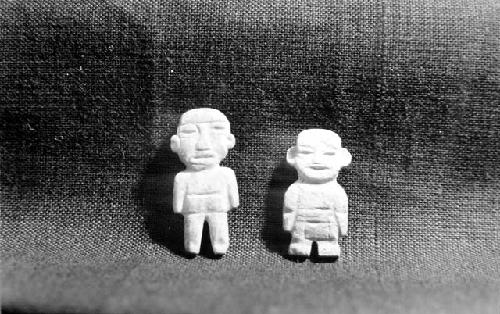 Jade figurines from cache beneath stairway of Temple of Quetzalcoatl