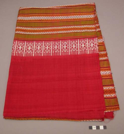 Striped ceremonial scarf or "pakhom"