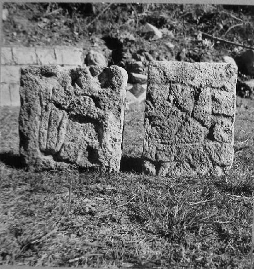 Loose stones found at N.E. portion of Ball court