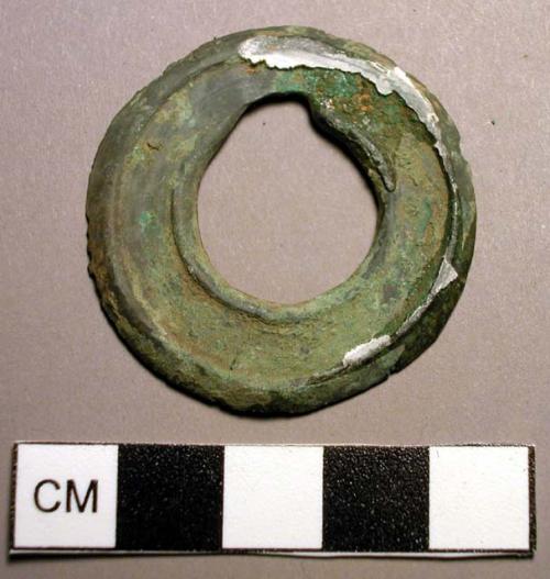 Pendant, disk-shaped