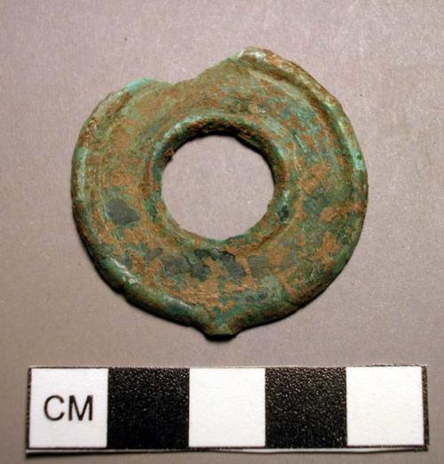 Pendant, disk-shaped