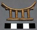 Cast brass or bronze miniature chief's seat