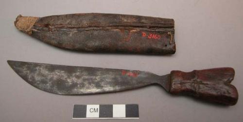 Knife and scabbard