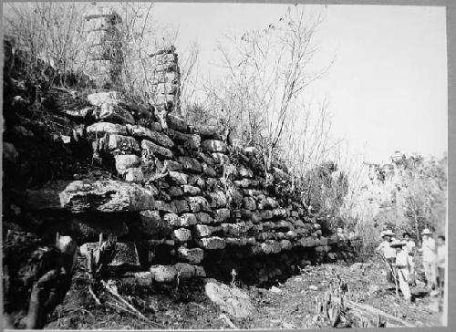 Str. 1- Colonnaded Palace- terrace walls of primary unit on North side