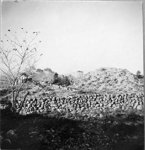 Ruin from South - with local boys for scale.