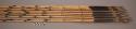 Fighting arrows - bamboo shafts; palm wood points with barbs bound +