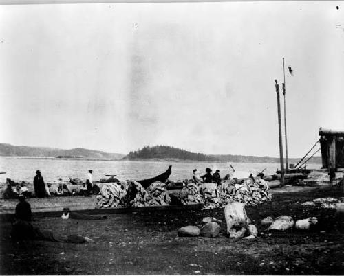 Potlach ceremony in Fort Rupert, Canada