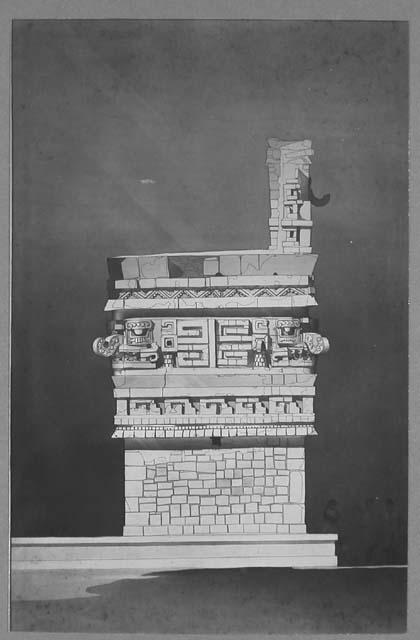 Iglesia-drawing-North Facade-drawing by Russell T. Smith, 1935