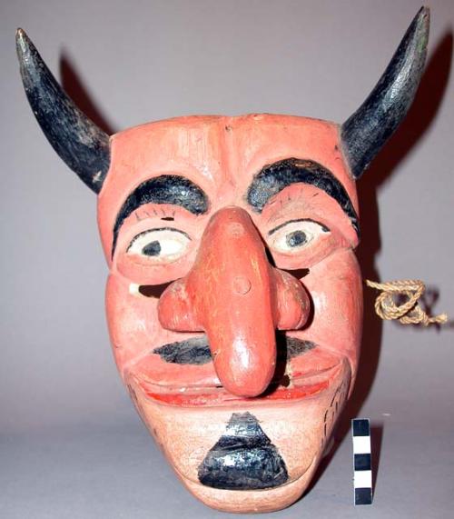 Painted wooden mask