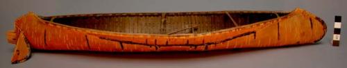 Model of canoe