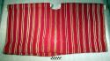 Huipil, or woman's blouse - red, white, yellow, green & blue striped