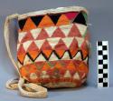 Twined bag, pita, decorated