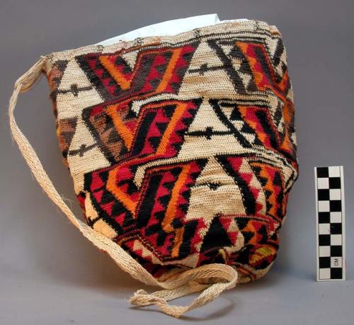 Twined bag, pita, decorated