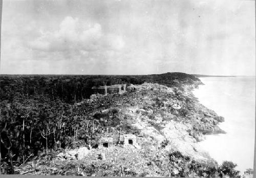 Panorama to North and West from roof of Temple 45