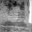 Detail of wall construction of temple of El Real
