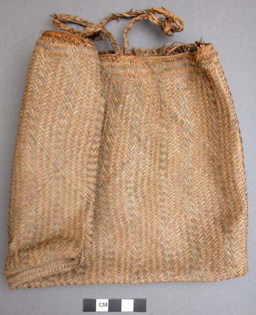 Man's basketry pouch for carrying personals (shell money, betel nut, +