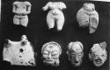 Figurine bodies and heads (7)