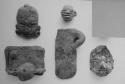 Figurine heads and bodies (6)