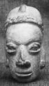 Figurine Head, hollow, - Miraflores-Arenal Phase