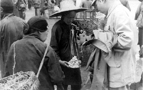 People peddling wares