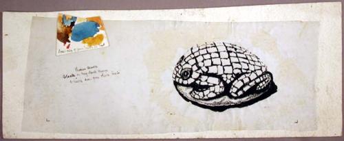 Color separation block for print of "Cushing's frog"