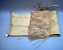 Large mat of buriti frond straw