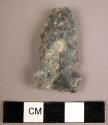 Stone, chipped stone projectile point, side-notched, point broken