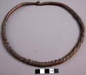 Twisted iron necklet